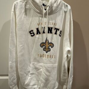 STARTER White Hoodie with Drawstrings